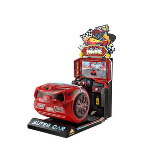 Nueva máquina de juego competitiva que funciona con monedas para niños, pantalla de 26 pulgadas, máquina de juego Arcade de coches de carreras de conducción <span class=keywords><strong>3D</strong></span> - Product Image 4