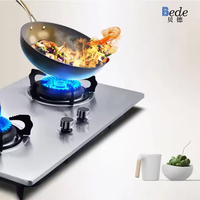 Table de Cuisson à Gaz Encastrable de Haute Qualité en Acier Inoxydable avec 2 Brûleurs