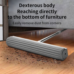 Tay miễn phí thép cực lau với <span class=keywords><strong>PVA</strong></span> đầu xốp bốn bên vắt nhẹ thiết kế bền cho nhà bếp nhà ướt lau - Product Image 4