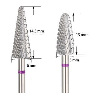 Conical Cross Cut Tungsten Carbide Nail <b>Drill</b> <b>Bit</b> Cuticle Dead Skin Removal Grinding Head for Manicure - Product Image 5