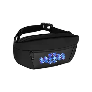 Professional LED Running Bag Phone anti-theft Pack Running Belt waist Bags Waterproof Belt Men Women Gym Bag With LED Screen