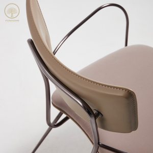 <span class=keywords><strong>Fauteuil</strong></span> <span class=keywords><strong>club</strong></span> en <span class=keywords><strong>cuir</strong></span> moderne de luxe Offre Spéciale <span class=keywords><strong>Fauteuil</strong></span> de canapé simple avec design de loisirs pour salon Restaurant Matériau métallique - Product Image 3