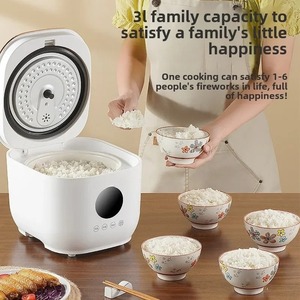 Cuisinière à riz électrique intelligente à affichage numérique, multifonctionnelle, 3L, petite, pour la maison, avec fonction de cuisson de soupe et maintien au chaud - Product Image 4