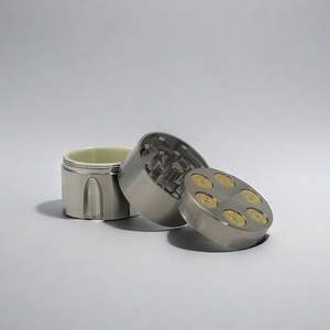 CN Bullet Shape Hand Muller Metal Zinc Alloy <b>Herb</b> <b>Grinder</b> Bronze Spice <b>Herb</b> Tobacco Crusher - Product Image 3