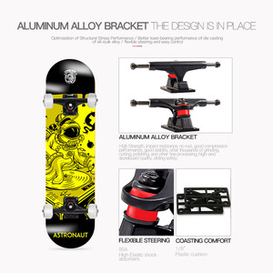 <span class=keywords><strong>Skateboard</strong></span> complet avec impression personnalisée, pour adultes, fabriqué à la main, bon marché - Product Image 5