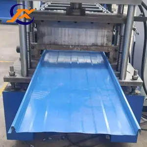 Botou City color steel plate self-lock standing seam metal roof panel roll forming machine