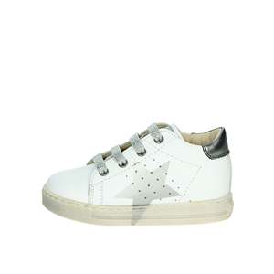 Baskets Falcotto pour filles, blanches et argentées, taille 24, chaussures épaisses - Product Image 1