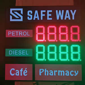 Tùy chỉnh lớn Xăng DIESEL RF từ xa trạm xăng dầu giá Changer 7 đoạn hiển thị tủ điện tử <span class=keywords><strong>LED</strong></span> scoreboard - Product Image 6