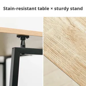 Gran oferta, mesa de ordenador portátil plegable de hierro personalizada, diseño moderno, plegable, para el hogar, oficina, estudio, escritorio de ordenador, fábrica de China - Product Image 3