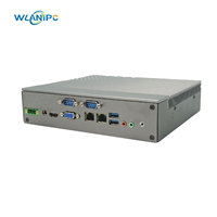 Computadora embebida sin ventilador con Windows 11 Pro, procesador I7 3630QM de cuatro núcleos, 2 LAN, 2 RS232/RS485, micro PC con GPIO y mini PC industrial de 12V-24V.