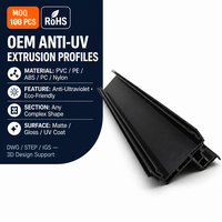 Profil Plastik PVC PC PE Ekstrusi Tahan Lama Ramah Lingkungan Anti-Ultraviolet Kustomisasi OEM untuk Kusen Pintu Bangunan Luar Ruangan Supermarket