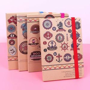 Carnet de notes à motifs rétro, bloc-notes, fournitures de papeterie scolaire et de bureau, journal, agenda, carnet A6 à couverture rigide - Product Image 1