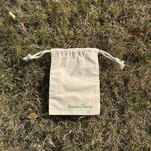 China Factory Custom Logo Reusable Jewelry Packaging Dust Bag Cotton <b>Drawstring</b> <b>Pouch</b> Bag for Gift with Screen Printed Logo - Product Image 5