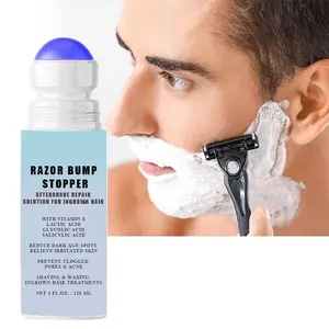 Razor Bump Stopper Solution For Ingrown Hair After Shave Serum Roll-On Solution Soothing Repairing Beard Stick