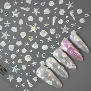 Adesivo per unghie leopardo francese cursori artistici primavera decorazioni per Manicure 3d adesivi per unghie
