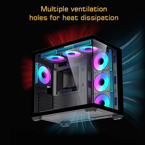 מארז MATX פנורמי של Lovingcool, קל להרכבה, ללא צורך בכלים, עיצוב קומפקטי, חוסך מקום ומקל על ההתקנה - Product Image 5