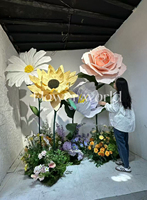 Ensemble de fleurs de lotus en soie et fer forgé haut de gamme personnalisé pour les mariages et les événements de décoration intérieure