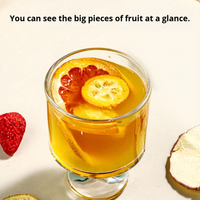 Populaire thee drankjes mix bulk gedroogd fruit drakenfruit citroen passievrucht appel meidoorn zak