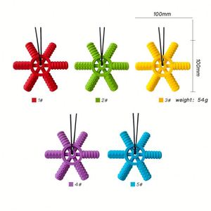 Nuevo Diseño de Juguetes Sensoriales Masticables Personalizados para Niños Autistas con TDAH, Mordedor de Silicona para Bebés, Juguete Suave No Tóxico WoXing 0-4 - Product Image 2