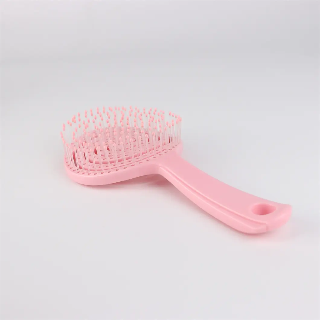 Hollow out lollipop round fluffy hair comb massage comb