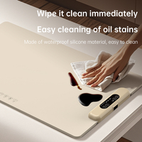 Petit tapis chauffant électrique portable à commande tactile, enroulable, écologique, en silicone, chauffe rapidement, plaque chauffante 60-100