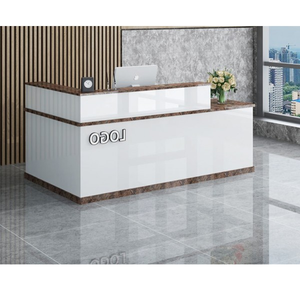 Mostrador de Recepción Personalizado Shinestone, Color Crema, Superventas, Mostrador <span class=keywords><strong>para</strong></span> Salón de Belleza, <span class=keywords><strong>Mesa</strong></span> de Recepción Circular Pequeña <span class=keywords><strong>para</strong></span> Salón de <span class=keywords><strong>Uñas</strong></span> - Product Image 1