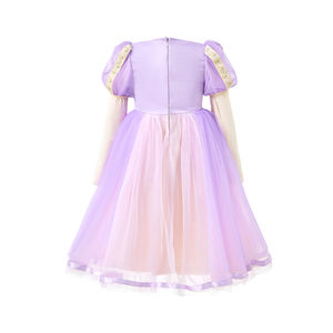 Fourniture en gros <span class=keywords><strong>de</strong></span> robes <span class=keywords><strong>de</strong></span> princesse sur le thème <span class=keywords><strong>de</strong></span> Raiponce pour filles, garniture en dentelle, costume sur mesure pour le Nouvel An, fête d'anniversaire - Product Image 5