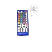 Contrôleur infrarouge RGBW 40 touches, petite boîte blanche, contrôleur de bande LED souple et rigide RGB 12V