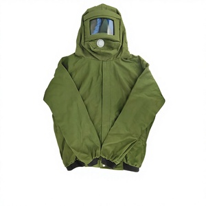 Traje de Protección Térmico con Capucha para Trabajos de Chorro de Arena y Pulverización, Kit de Seguridad PPE con Piezas de Repuesto para Casco - Product Image 5