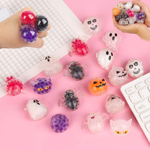 Juguete Antiestrés de Halloween con Cuentas de Colores, Bola de TPR Suave y Elástica, Juguete para Aliviar el Estrés, Regalo de Cumpleaños, Juguete en Cápsula - Product Image 6