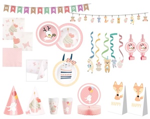 Platos de Papel con Diseño de Feliz Cumpleaños DAMAI, Artículos para Fiestas, Platos de Papel Desechables Impresos Personalizados, Juego de Vajilla de Papel - Product Image 1