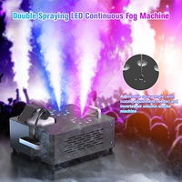 Machine à fumée réglable à double tube 2000W DMX512 13CH Machine à fumée 8+8 RGB 3 en 1 LED Colorée DJ Scène de mariage Pulvérisation