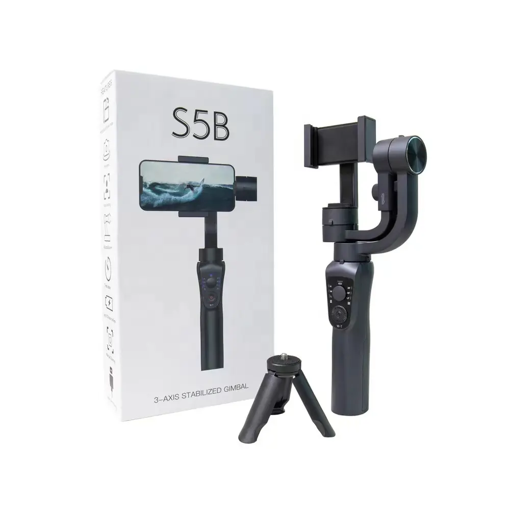 S5B Face Tracking automatico palmare 3 assi stabilizzatore Gimbal per cellulare Video Vlog Shooting con pulsante Zoom Focus