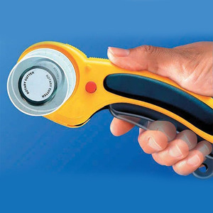 2 Pack 45mm rotatorio blocco di sicurezza taglierina coltello per il taglio tappeto tessuto in pelle con lama di taglio rotante - Product Image 3