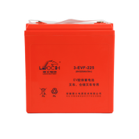 Batterie au plomb sans entretien Leoch Gel 6V 225Ah 3-EVF-225 VRLA à décharge profonde pour transpalette, gerbeur et autolaveuse