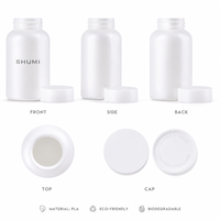 Bouteille en PLA biodégradable de 500 ml et 1 L à large ouverture, de qualité alimentaire, avec bouchon à vis, conteneur écologique pour boissons, pilules et emballages – Vente en gros