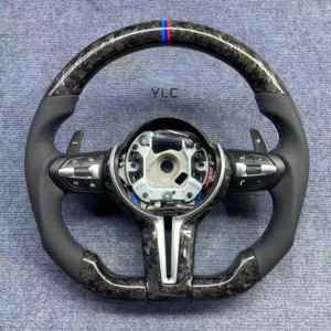 Volante de Fibra de Carbono YLC para <span class=keywords><strong>BMW</strong></span> F30 F10 E90 E70 E71 F35 F22 F18 E46 <span class=keywords><strong>E36</strong></span> E60 M3 M4 M5 M, Volante Deportivo - Product Image 5