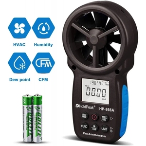 Anémomètre portatif Hedao HP-886A, mesure de la vitesse du vent, température, téléchargement de données USB - Product Image 2