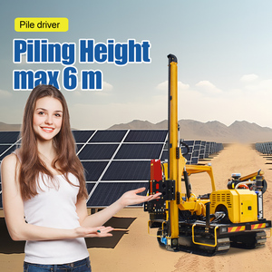 Đa-Chức Năng Năng Lượng Mặt Trời Khung 6M Bài Crawler Năng Lượng Mặt Trời Đống Điều Khiển Ramming Pounder Máy Đống Điều Khiển/ - Product Image 2