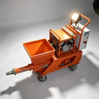 Pulvérisateur de mortier de ciment robuste avec une forte capacité de pulvérisation pour les applications de réparation de murs en béton