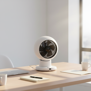 Ventilador de Escritorio Digital Moderno de 5 Velocidades, Silencioso, para Uso Doméstico, en Hoteles y Oficinas, con Material Plástico y Pantalla Digital que Proporciona Información Clara - Product Image 1