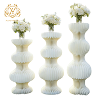 Support de présentation pliable en papier pour desserts, colonne romaine, pour décoration d'allée de mariage, fête d'anniversaire, célébration de festival