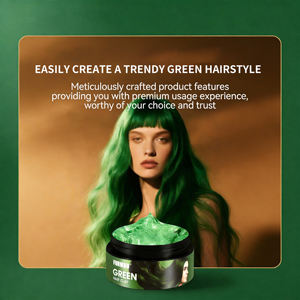 แว็กซ์และครีมย้อมผมชั่วคราวสีเขียวธรรมชาติ ติดทนนาน ใช้ง่าย จัดแต่งทรงได้ - Product Image 2