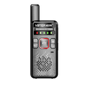 VBTER-<span class=keywords><strong>Mini</strong></span> Radio FM de Alta Potencia, Walkie de Mano, Analógico, Bidireccional, Comunicación de 5 Kilómetros, para Sitios Remotos, Hoteles, Coches, 2 Unidades, 1 Unidad - Product Image 1