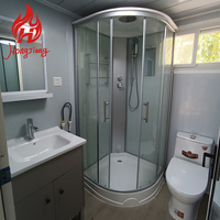 Casa Prefabricada de Lujo, Casa Pequeña Desmontable en Paquete Plano, Cabaña Prefabricada, Casa Contenedor Ensamblada para Proyectos de Alquiler
