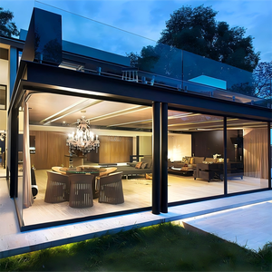 Mur-rideau commercial isolant en verre avec double vitrage trempé Low-E pour façade de bâtiment commercial, hôtel et serre - Product Image 5