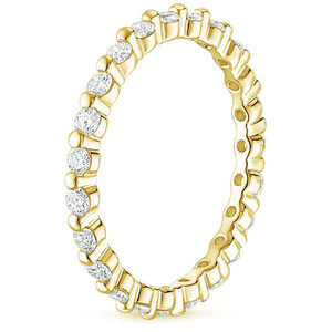 Anillos de Boda Personalizados Tempusort para Mujer, Anillo de Compromiso de Circonio, Chapado en Oro de 14K, Anillo Apilable de Eternidad Completa para Mujer - Product Image 3