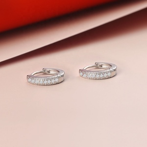 Online Party Fashion Jewellery Women Accessories Cubic Zirconia <strong>Small</strong> Circle Huggie <strong>Hoop</strong> <strong>Earrings</strong> - Product Image 3