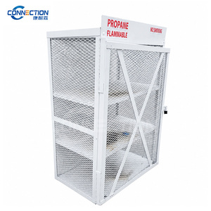 Casier <span class=keywords><strong>de</strong></span> sécurité pour propane toutes saisons avec structure en maille ventilée, cadre en acier robuste et porte verrouillable pour le stockage extérieur des bouteilles <span class=keywords><strong>de</strong></span> <span class=keywords><strong>gaz</strong></span> - Product Image 5