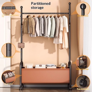 Perchero Moderno Multifuncional de Pie para Sala de Estar y Baño, Mueble Móvil para el Hogar - Product Image 2